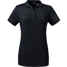 Damen - Viskose Poloshirts Russell Damen, Shirt, Poloshirt Stretch, Schwarz