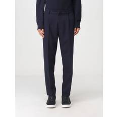 Emporio Armani Bukser Emporio Armani Viskoseblandede Bukser med Plissering - Blå