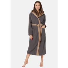 Ladeheid Dam Frotté Badrock av 100% Bomull LA40-191 MörkGrå-12/Beige-8, XXL
