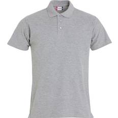 Clique Men Polo Shirts Clique Basic Melange Polo Shirt Grey