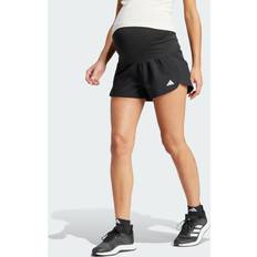 Adidas Shorts Adidas Pacer Woven Stretch Training Maternity Shorts - Black/White - Female