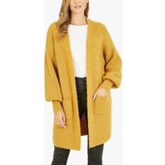 Yellow Cardigans Yumi Patch Pocket Longline Cardigan