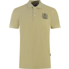 Aquascutum XXL Polo Shirts Aquascutum Branded Sleeve Beige Polo Shirt