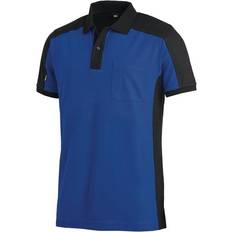 60 - Hombre Polos FHB Poloshirt KONRAD - Royal/Schwarz