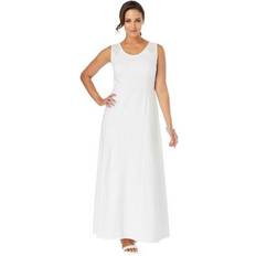 Jessica London Dresses Jessica London Plus Women's Crochet-Detailed Dress in White Size 20 Maxi Length