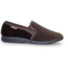 Goodyear Calder Pinstripe Slippers Brown