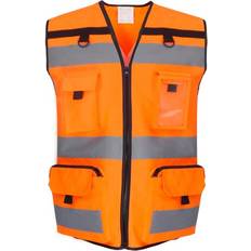 Yoko 3XL, Hi Vis Orange Unisex Adult Ripstop Hi-Vis Tool Vest