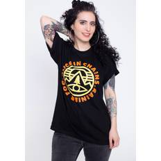 alice Alice in Chains T Shirt Pine Emblem Band Logo new Official Mens Black