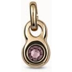 Crystal Charms & Pendants UNOde50 La Vie En Rose Pink Faceted Crystal Charm
