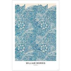 Blue Posters Close Up William Morris Blue Marigold Poster