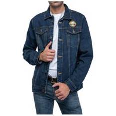 Denim - Unisexo Chaquetas Guns N' Roses Chaqueta Vaquera Con Logo Clásico Unisex Para Adulto - Azul