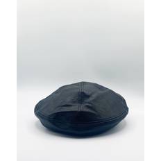 Leather Caps SVNX PU Flat Cap Black One