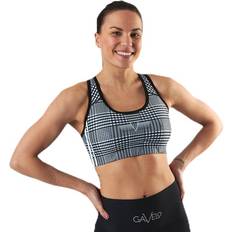 Gavelo GLNCHCK Sports Bra White/Black, Female, Tøj, Sports-bh, Løb, Hvid/Sort