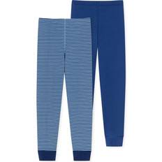 Herren - Polyamid Slips Schiesser Lange Unterhose 95/5 Organic Cotton blau