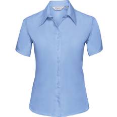 Men - XS Blouses Russell Short Sleeve Ultimate Non-Iron Shirt Light Blue