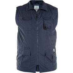 Blau - Jagd Westen Duke Enzo Kingsize Multi Pocket Hunting Waistcoat Navy