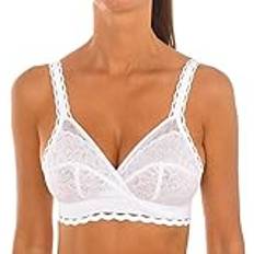 Playtex Bras Playtex Damen Bh Ohne Bügel Recycled Classic Lace Support Soft Cup x1, Weiss