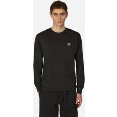 Stone Island Men Clothing Stone Island Black Patch Long Sleeve T-Shirt