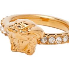 Versace Rings Versace La Medusa crystal ring gold