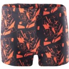 Svarte Badebleier Aqua Kid's Swimming Trunks - Black/Orange