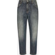 Dolce & Gabbana Byxor & Shorts Dolce & Gabbana Cropped straight jeans blue