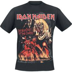 Iron Maiden T-shirts Iron Maiden T-shirt Number Of The Beast Graphic för Herr svart