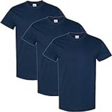 Gildan Unisex Kläder Gildan herr T-shirt T-shirt tung bomull, stil G5000, multipack, Navy Confezione Da 3