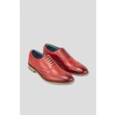 Red Oxford Winston Leather Oxford Brogue Red