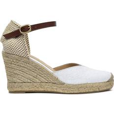 Leather - White Espadrilles Radley Radley London Women's Leather Glasshouse Street Heirloom Embossed Espadrille Wedge White EUR