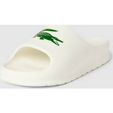 Lacoste Schuhe Lacoste Sandalette mit Motiv-Print Modell 'Slide' in Weiss, Größe