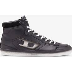 Diesel Mens H1378 Leroji Logo-print Leather Mid-top Trainers Eur Men