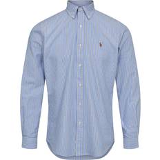 Polo Hemden Polo Ralph Lauren Custom Fit Freizeithemd mit Button-Down-Kragen in Hellblau, Größe