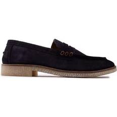 Zilver Loafers Morgan Suede Penny Loafer Navy