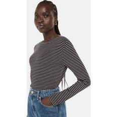 Stripes T-shirts Whistles Essential Slim Stripe Crew T-Shirt, Navy/Multi