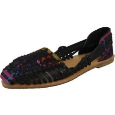 Foam Ballerinas Savannah UK 4, Black Ladies Flat Weave Ballerinas