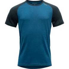 Jagd T-Shirts Devold Herren Jakta Merino T-Shirt blau