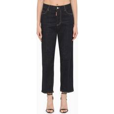 DSquared2 Dame Jeans DSquared2 Crop Jeans med Høj Talje - Blå
