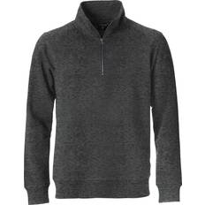 Clique Mens Classic Melange Zipped Cardigan Anthracite