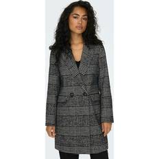 Viscose Manteaux Only Manteau de mi-saison 'New Selena Minna' - Gris Clair Noir