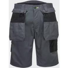 Clothing Portwest PW3 Holster Work Shorts Zoom Grey/Black 30in Waist