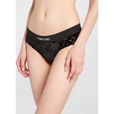 Tom Ford Slips Tom Ford Logo mesh and velvet briefs black