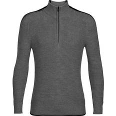 Suéteres Icebreaker Lodge Half Zip Sweater Grey Man