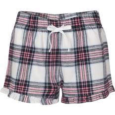 Dame - Multifargete Shorts SF Womens/Ladies Tartan Frill Shorts White/Pink