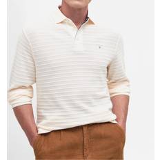 Barbour Poloshirts Barbour Heritage Cramlington Cotton-Blend Knit Polo Shirt Weiß