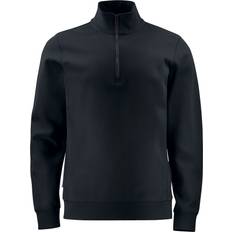 ProJob Mens Half Zip Sweatshirt Black/Green/Grey