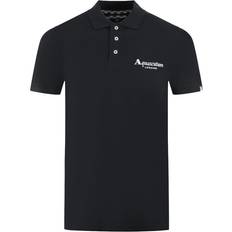 Aquascutum Kläder Aquascutum London Classic Black Polo Shirt