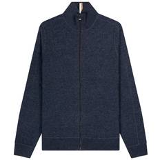 HUGO BOSS Men Cardigans HUGO BOSS Mentolo Full Zip Cardigan Dark Blue