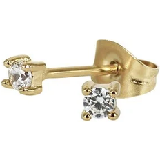 Astrid & Agnes Smycken Astrid & Agnes IDA Örhängen 2mm Guld/Kristall