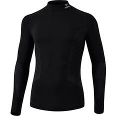 Unisex Top Erima Maglia di Compressionee Maniche Lunghe Col Montant - Noir