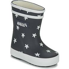 Kids Baby Flac Play2 Calf Boots - Star Print/Navy Background